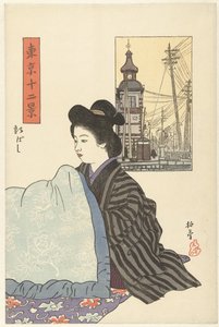 Shinbashi (nesne üzerindeki başlık) Tokyo