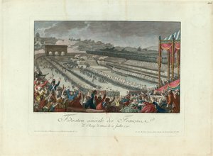 Federasyon Festivali, 14 Temmuz 1790, 1790'da Champ de Mars'ta.