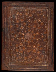 Kitap kapağı, Mısır veya Suriye, Memluk dönemi (karton üzeri deri) by Islamic School
