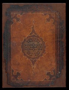 Kitap kapağı, Mısır veya Suriye, Memluk dönemi (karton üzeri deri) by Islamic School