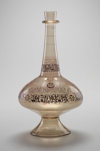 Şişe, Davud, Yemen Resulid Sultanı, Memluk Hanedanı, 12961321 (emaye ve yaldızlı cam) tarafından yaptırılmıştır.