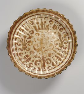 Süslü tabak, Mağribi (fayans) by Islamic School