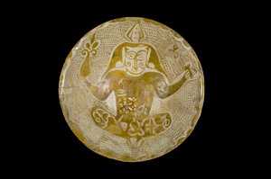 Lustre kase, Irak, Abbasiler dönemi, 9. yy (sır üzeri parıltılı çömlek) by Islamic School