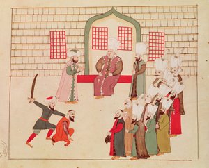 Ms 1671 Bir vezir infazı izliyor by Islamic School