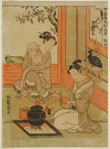 Kakkyo (Çince: Guo Ju), "Yirmi Dört Dindarlık Abidesinin Modaya Uygun Japon Versiyonları (Furyu Yamato nijushiko)" serisinden by Isoda Koryusai
