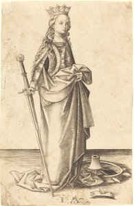 Aziz Catherine by Israhel van Meckenem