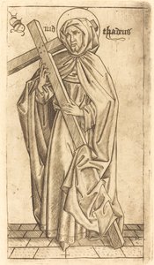 Aziz Judas Thaddeus veya Aziz Simon, c. 14701480. by Israhel van Meckenem