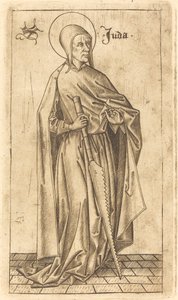 Aziz Simon Zelotes veya Aziz Judas Thaddeus, c. 14701480. by Israhel van Meckenem