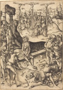 Çarmıha Gerilme, c. 1480. by Israhel van Meckenem
