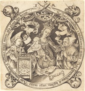 Saatli Madonna by Israhel van Meckenem