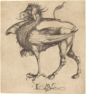Griffin by Israhel van Meckenem after Martin Schongauer