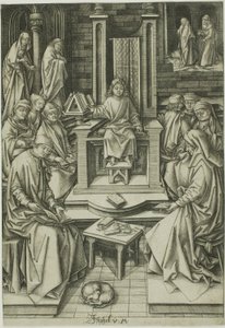 İsa Doktorlar Arasında by Israhel van Meckenem the younger