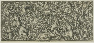 Yesse Ağacı Süslemesi by Israhel van Meckenem the younger
