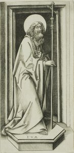 Aziz Philip ve Küçük Aziz James by Israhel van Meckenem the younger