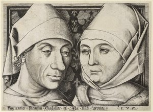 Eşi Ida ile Otoportre, c. 1490