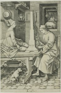 Orgcu ve Karısı by Israhel van Meckenem the younger