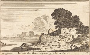 Paris yakınlarındaki İyi adamların köşesi by Israël Silvestre