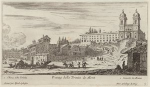 Trinita de Monti meydanı by Israël Silvestre