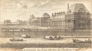 Veue ve Perspektif du Palais ve Jardins des Tuileries by Israël Silvestre