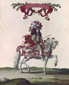 Philippe I (1640-1701) Pers Kralı olarak Orleans Dükü, Louis XIV (1638-1715) tarafından Tuileries Önünde Verilen Atlıkarınca