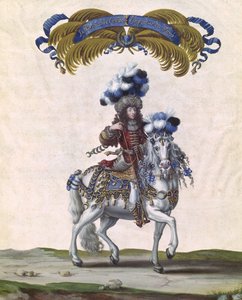Türkiye İmparatoru olarak Conde Prensi, Louis XIV (1638-1715) tarafından Tuileries Önünde Verilen Atlıkarınca