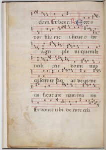 Bir antifonal parçadan yaprak 8 (verso)