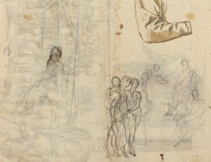 Paolo Veronese Çemberinden Tarihi Bir Tablodan Sonra Kopya [recto]