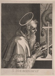 Aziz Jerome by Italian 17th Century, after Aegidius Sadeler II
