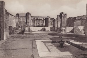 Casa Del Fauno Danzante, Dans Eden Faun Evi (s/b fotoğraf) by Italian Photographer