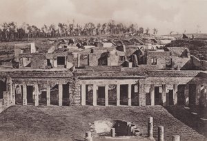 Casa Di Diomede, Diomedes Evi (s / b fotoğraf) by Italian Photographer
