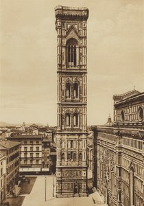 Firenze / Floransa: Katedral, Campanile, Giotto (s / b fotoğraf) by Italian Photographer