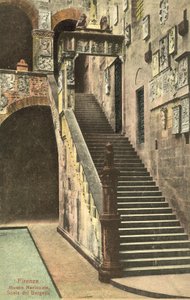 Florence, Italya, Bargello, Merdiven by Italian Photographer