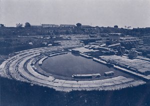 İtalya: Siraküza, Greko-Romen spor salonunun kalıntıları (s/b fotoğraf) by Italian Photographer