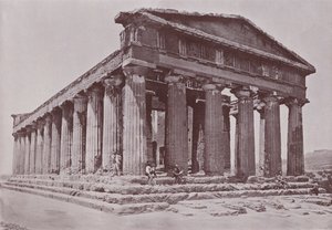 İtalya: Concordia Tapınağı, Agrigento (s/b fotoğraf) by Italian Photographer