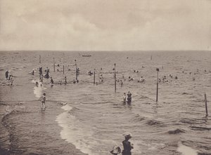 Lido, Bagni Di Mare (s / b fotoğraf) by Italian Photographer