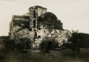 Agios Varnavas Manastırı, Engomi, Kıbrıs, fotoğraf Camille Enlart, Paris by Italian Photographer