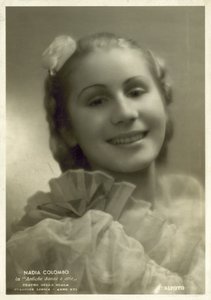 Nadia Colombo, İtalyan balerin (s/b fotoğraf) by Italian Photographer