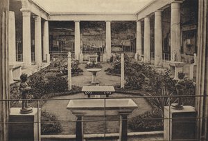 Napoli: Pompeii, Casa Dei Vetti (s/b fotoğraf) by Italian Photographer