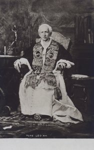 Papa XIII Leo (siyah-beyaz fotoğraf) by Italian Photographer
