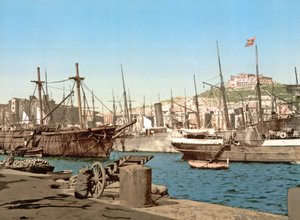 Napoli Limanı, pub. c.1891 by Italian Photographer