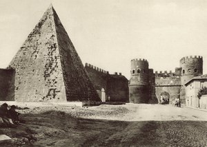 Caius Cestius Piramidi by Italian Photographer