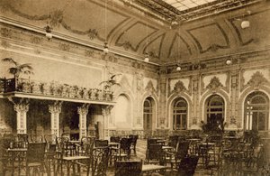San Remo, Casino Municipale, Kış Bahçesi (s / b fotoğraf) by Italian Photographer
