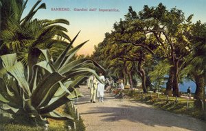 San Remo, İtalya, Giardini Del Imperatrice by Italian Photographer