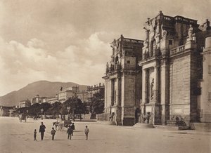 Sicilia / Sicilya: Porta Felice (siyah-beyaz fotoğraf) by Italian Photographer