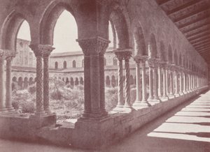 Sicilya: Manastırlar, Monreale (b/w fotoğraf) by Italian Photographer