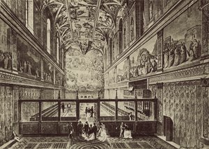 XV yüzyılda J de Dolci tarafından inşa edilen Sistine Şapeli by Italian Photographer