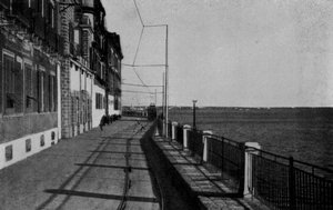 Taranto, Corso Vittorio Emanuele (s/b fotoğraf) by Italian Photographer