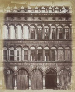 Bir Venedik Binasının Cephesi, 1865 dolayları by Italian Photographer