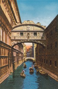 Venedik/Venedik: Ahlar Köprüsü (renkli fotoğraf) by Italian Photographer
