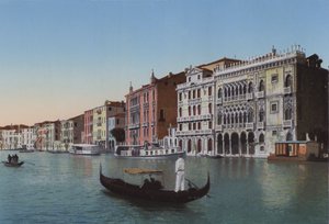 Venedik, Büyük Kanal, Palazzo Ca d "Oro by Italian Photographer